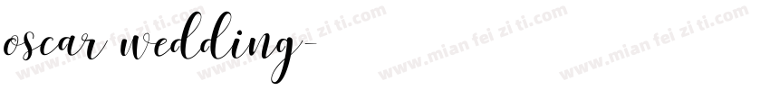 oscar wedding字体转换
